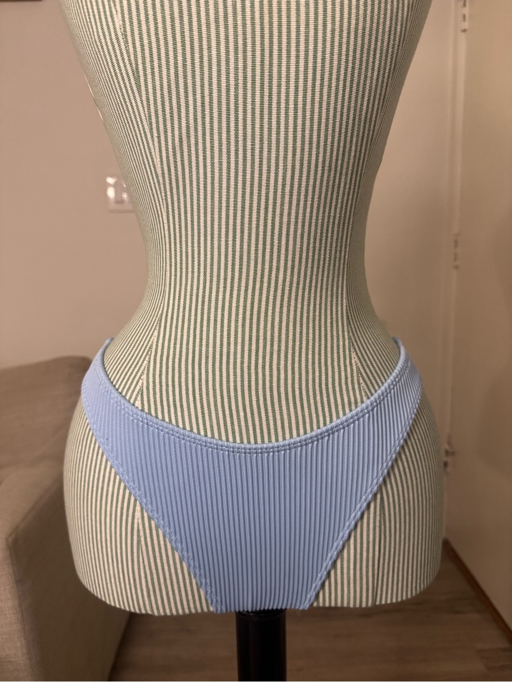 Hollister Light Blue Ribbed Bikini M